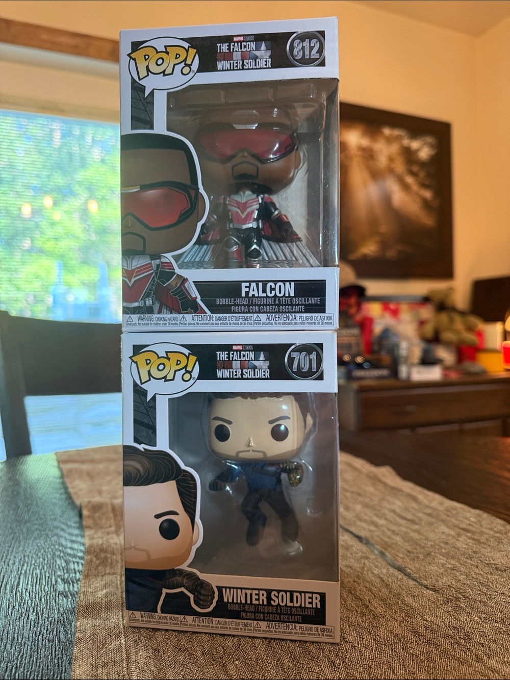 Funko The Falcon & Winter Soldier Duo - Red Black Blue - new in boxes